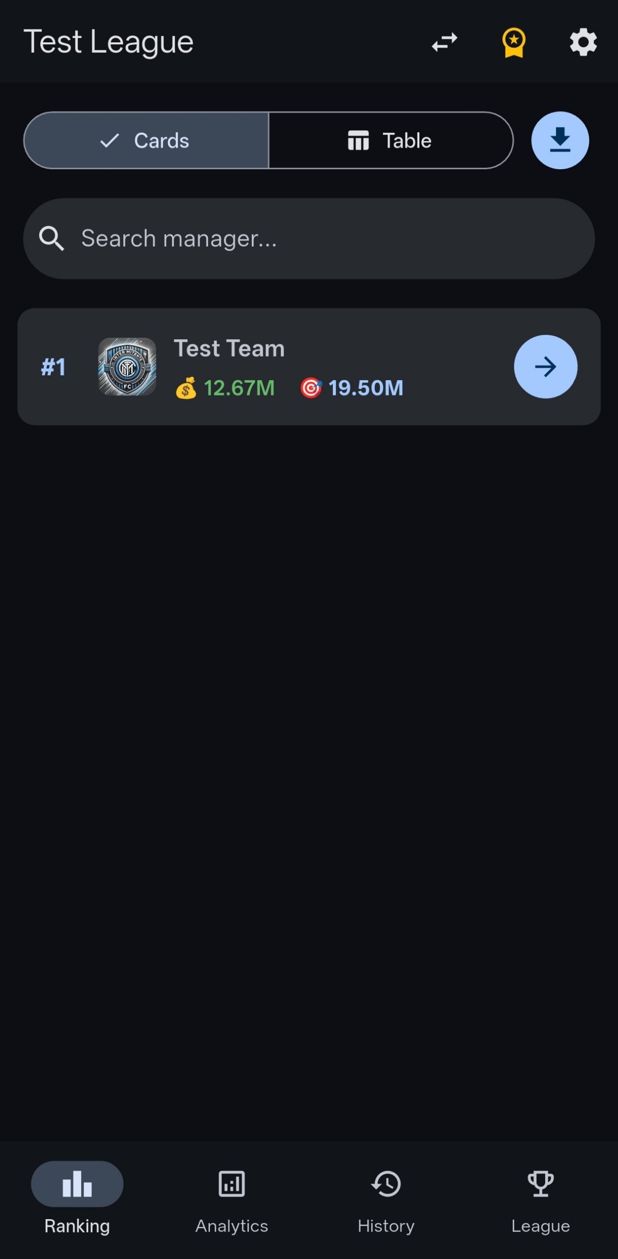 Calculator for Biwenger | SMT Labs Studio